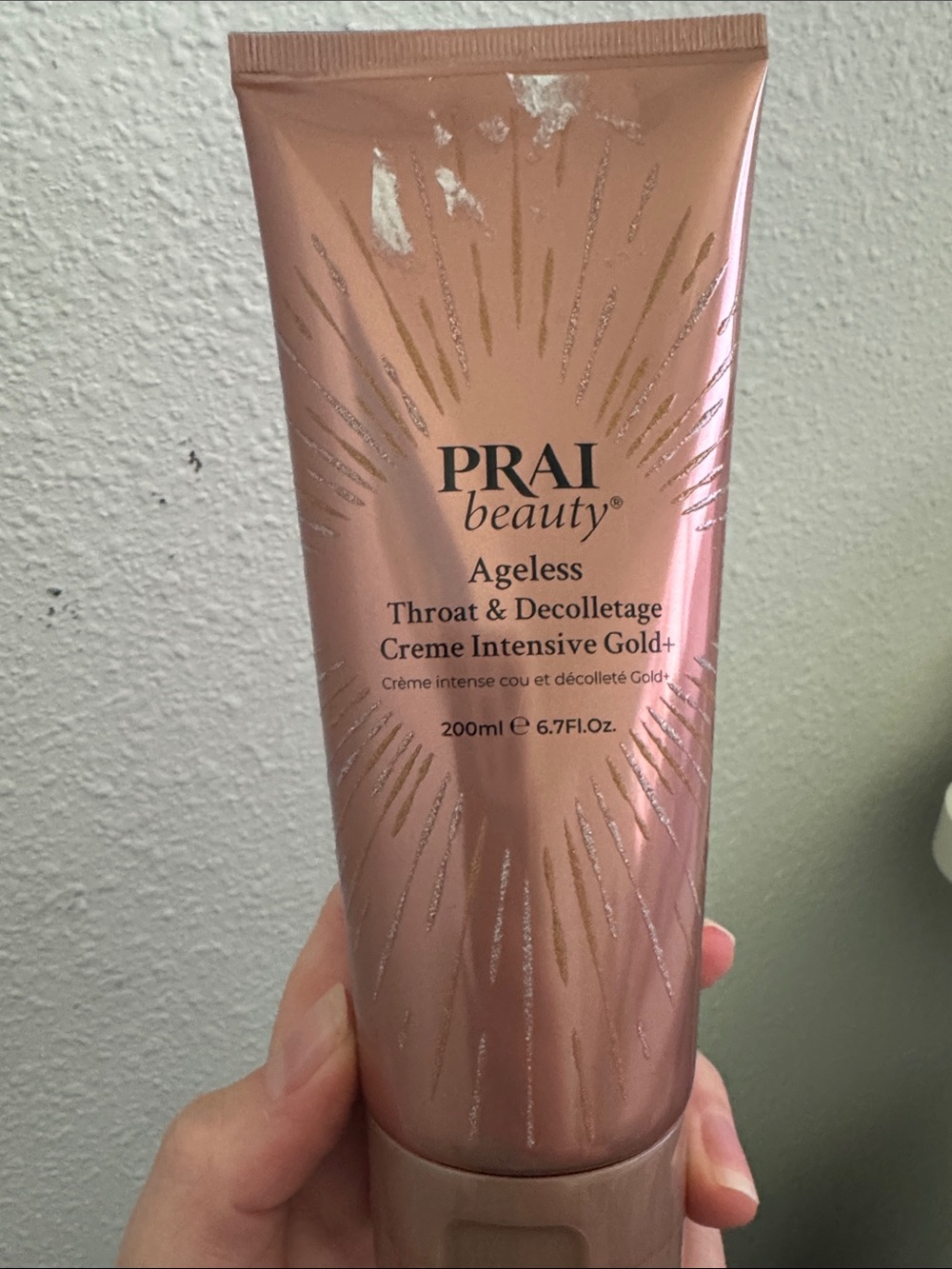 PRAI Beauty Ageless Throat & Décolletage Creme Intensive Gold+ New